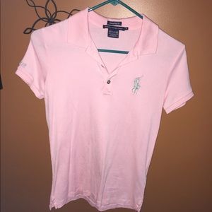 Ralph Lauren- pink collared golf